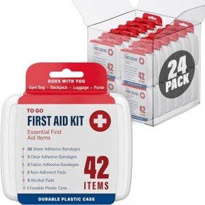 1000-Piece First Aid Kit - 24 Individual Boxes