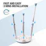 Adjustable Shower Stool with Anti-Slip Seat 350 lbs