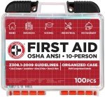 10-Person ANSI/OSHA First Aid Kit - 100 Pieces