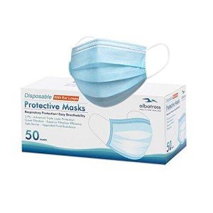 Albatross Health 3-Ply Disposable Face Masks - 50 Pack