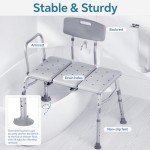 Homland Heavy Duty Tub Transfer Bench with Backrest