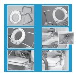 Compass Elevated Toilet Seat with Arms, 3.5" High