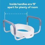 Compass Elevated Toilet Seat with Arms, 3.5" High