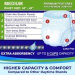 LivDry Extra Absorbent Adult Incontinence Underwear, Medium