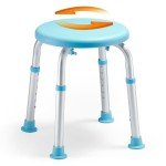 360° Rotating Shower Chair with Adjustable Height