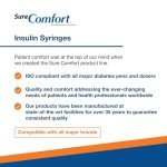 SureComfort U-100 Insulin Syringes 30G, Box of 100
