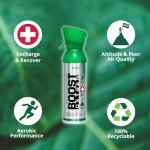 Boost Oxygen Canned Oxygen for Breathing for Home Use, Exercise, or Altitude Sickness, Includes Sealed Cap & Mask, 5-Liter Canister, Natural, 8 Pack