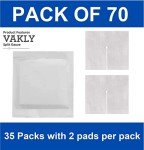 Sterile 2x2 Split Drain Sponge Gauze Pads - 70 Pack
