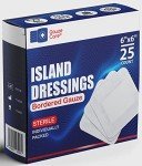 GauzeCare 6x6 Sterile Island Dressings - 25 Pack