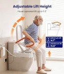 Electric Raised Toilet Seat for Seniors with Handles
