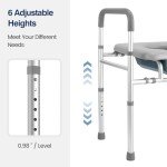 Roylvan Adjustable Elevated Toilet Seat with Handles