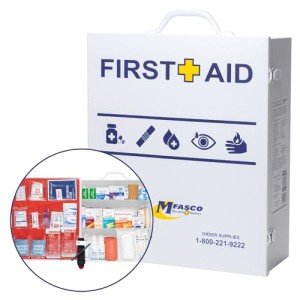 Large OSHA/ANSI Compliant First Aid Cabinet Kit