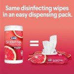 Scentiva Disinfecting Wipes, Grapefruit & Orange, 75 Ct