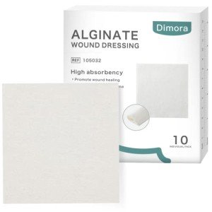 Dimora Calcium Alginate Wound Dressings - 10 Pads