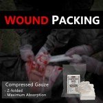 Sterile Compressed Gauze for First Aid - 6 Pack