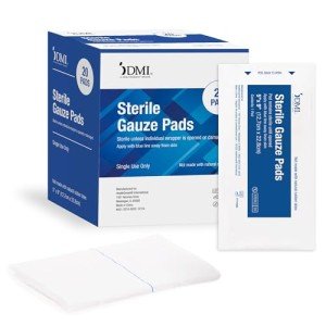 DMI 20 Pack Sterile Non-Stick Abdominal Pads