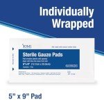 DMI 20 Pack Sterile Non-Stick Abdominal Pads