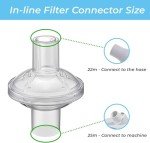 12 Pack In-Line Filters for CPAP and BiPAP Machines