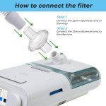 12 Pack In-Line Filters for CPAP and BiPAP Machines