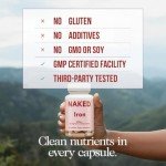 Naked Iron 65 mg - 120 Capsules (Ferrous Bisglycinate)
