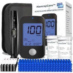 HanrayCare TD-4125 Diabetes Blood Glucose Monitor Kit