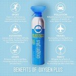 Oxygen Plus – O+ Biggi 2 Pack | Portable Oxygen Can | Filled with 99.5% Pure O2 | Natural Wellness Supplement to Boost Energy & Recovery | 50+ Uses Per Canister