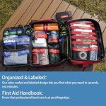 Comprehensive 252-Piece Advanced First Aid Kit