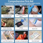 Comprehensive 252-Piece Advanced First Aid Kit