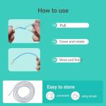 Oxygen Tubing Support Crimp Straightener - 12 Pcs