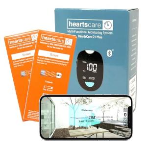 HeartsCare Cholesterol Testing Kit with 20 Strips