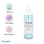 DermaRite PeriFresh Rinse-Free Perineal Cleanser - Aloe Vera Enriched, pH-Balanced, Odor Neutralizing - 7.5 oz, 6 Count