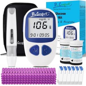 Pro Comfort Blood Glucose Monitor Kit with Strips