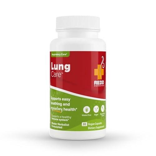 Redd Remedies Lung Care for Easy Breathing, 80 Capsules