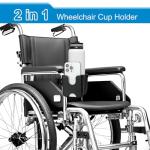 Accmor 2-in-1 Walker and Wheelchair Cup Holder