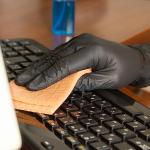 Black Disposable Nitrile Gloves, 100-Count, Large