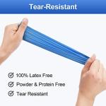 Blue Vinyl Exam Gloves, Large, Box of 100