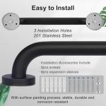 Non-Slip 12" Stainless Steel Bathroom Grab Bar
