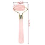 Jade and Rose Quartz Massage Roller for Skin Care