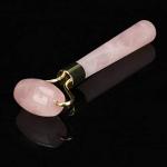 Jade and Rose Quartz Massage Roller for Skin Care