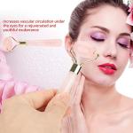 Jade and Rose Quartz Massage Roller for Skin Care