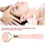 Jade and Rose Quartz Massage Roller for Skin Care