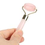Jade and Rose Quartz Massage Roller for Skin Care