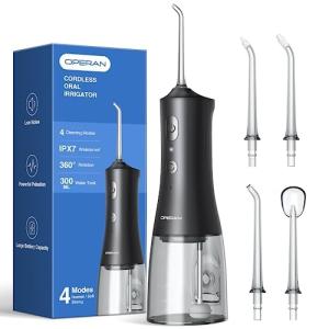 Operan Cordless Water Dental Flosser with 4 Modes
