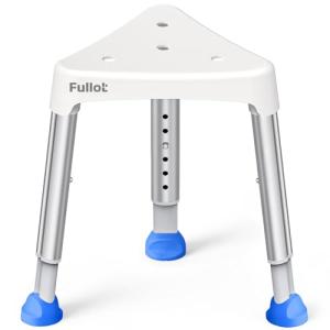 Adjustable Triangular Shower Chair for Elderly, 400 lbs