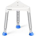 Adjustable Triangular Shower Chair for Elderly, 400 lbs