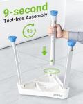 Adjustable Triangular Shower Chair for Elderly, 400 lbs