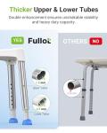 Adjustable Triangular Shower Chair for Elderly, 400 lbs