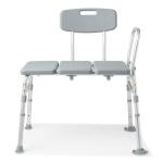 Transfer Bench for Safe Bathroom Access 400 lbs
