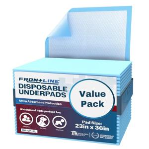 Large Absorbent Disposable Underpads, 23'' x 36