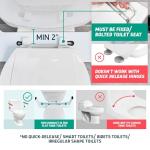 Lunderg Toilet Safety Rails - Sturdy Grab Bars